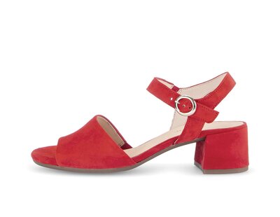 Sandalo con cinturino rosso