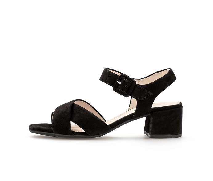 Riemchensandale schwarz #0