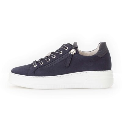 Lage sneaker blauw