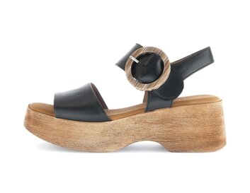 Sandal met riempjes zwart
