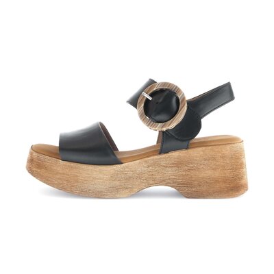 Sandale à plateforme noir