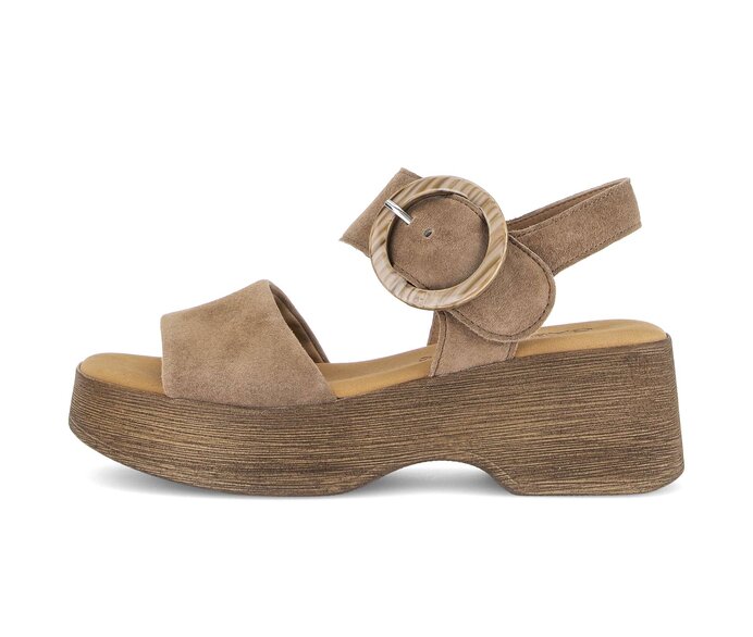 Plateau Sandale braun #0