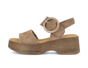 Plateau Sandale braun