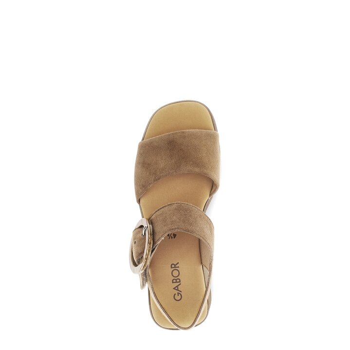 Sandale à plateforme marron #5