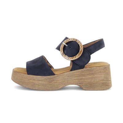 Sandale à plateforme bleu