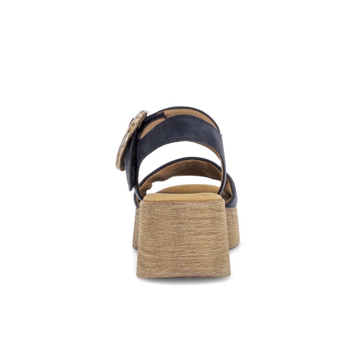 Sandale à plateforme bleu #3
