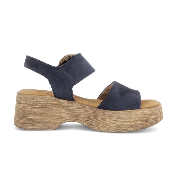 Sandale à plateforme bleu #1