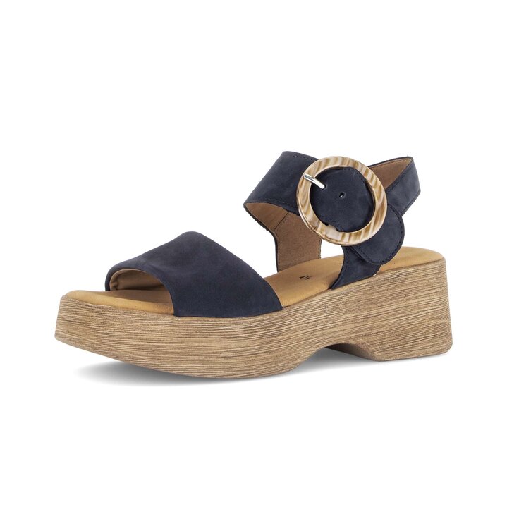 Sandale à plateforme bleu #2