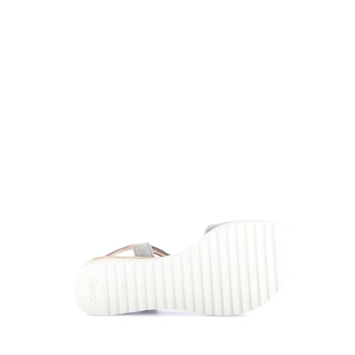 Sandales compensées vert #4