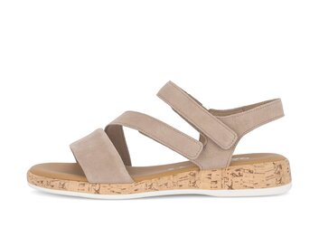 Riemchensandale beige