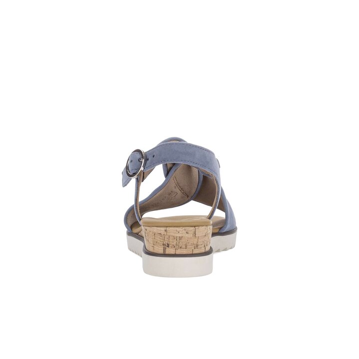 Keilsandalette blau #3