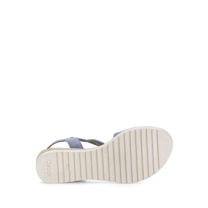 Keilsandalette blau #4