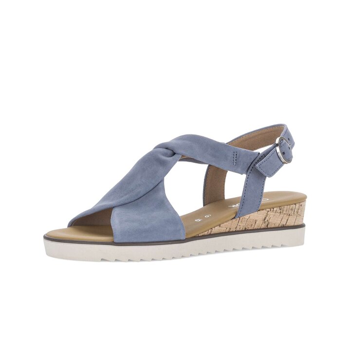 Keilsandalette blau #2