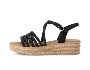 Sandale à plateforme noir