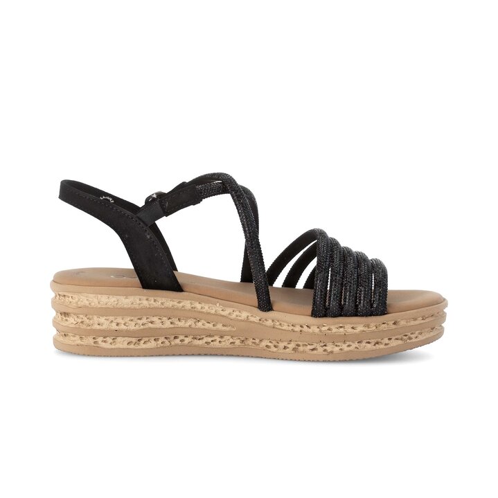 Sandale à plateforme noir #1