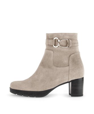 Stivaletto con plateau beige