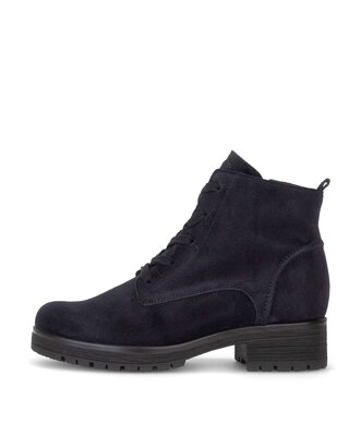 Schnürstiefelette blau