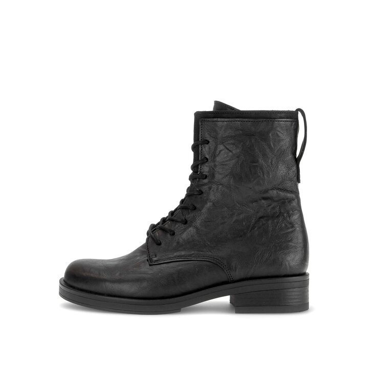 Schnürstiefelette schwarz #0