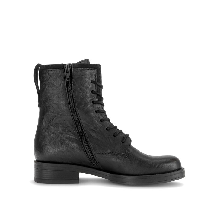 Schnürstiefelette schwarz #1