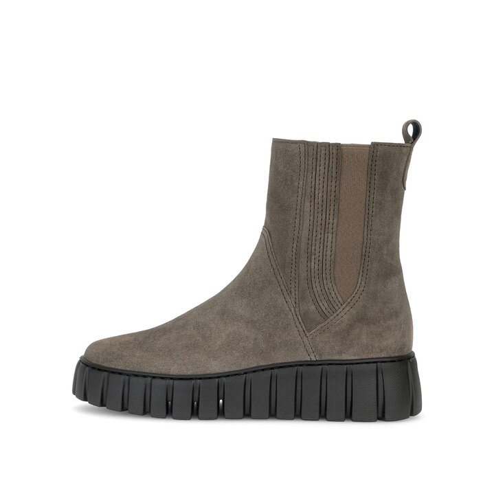 Stivaletto con plateau marrone #0