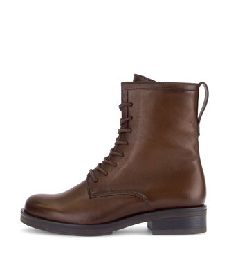 Schnürstiefelette braun
