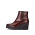 Stivaletto con plateau marrone