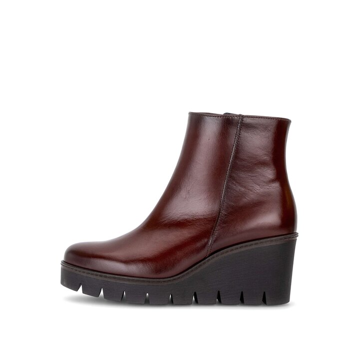 Stivaletto con plateau marrone #0