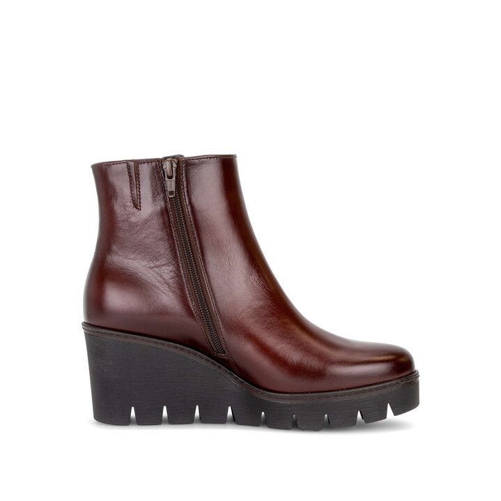 Stivaletto con plateau marrone #1