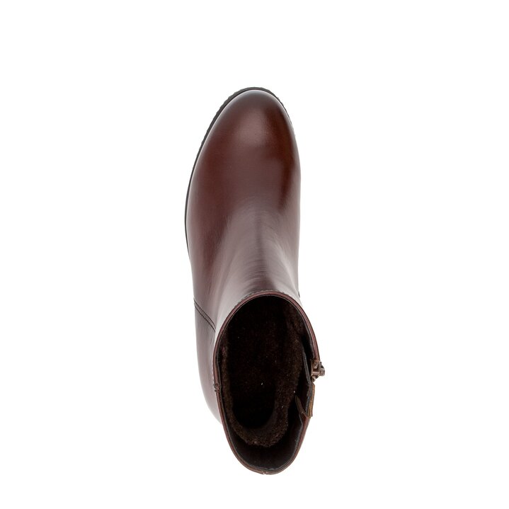 Stivaletto con plateau marrone #5