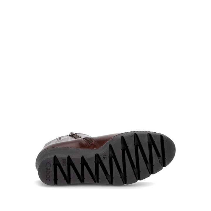 Stivaletto con plateau marrone #4