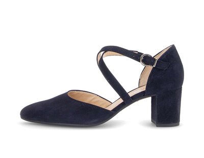 Spangenpumps blau