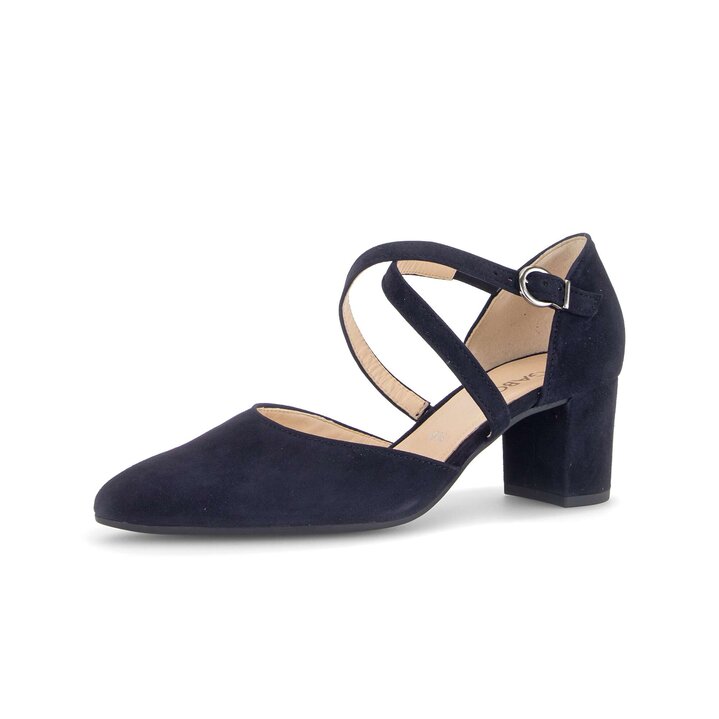 Spangenpumps blau #2
