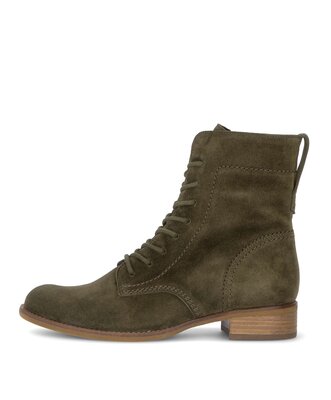 Schnürstiefelette grün