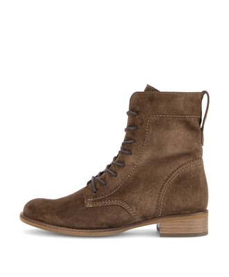 Schnürstiefelette braun