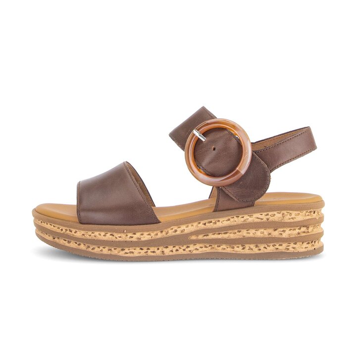 Plateau Sandale braun #0