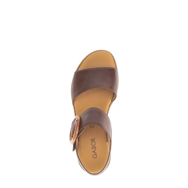 Plateau Sandale braun #5