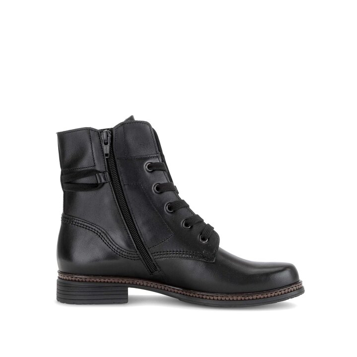 Schnürstiefelette schwarz #1