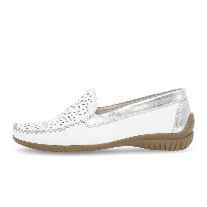 Mokassin weiß #0