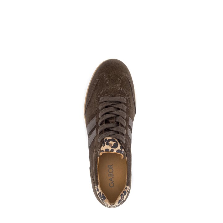 Lage sneaker bruin #5