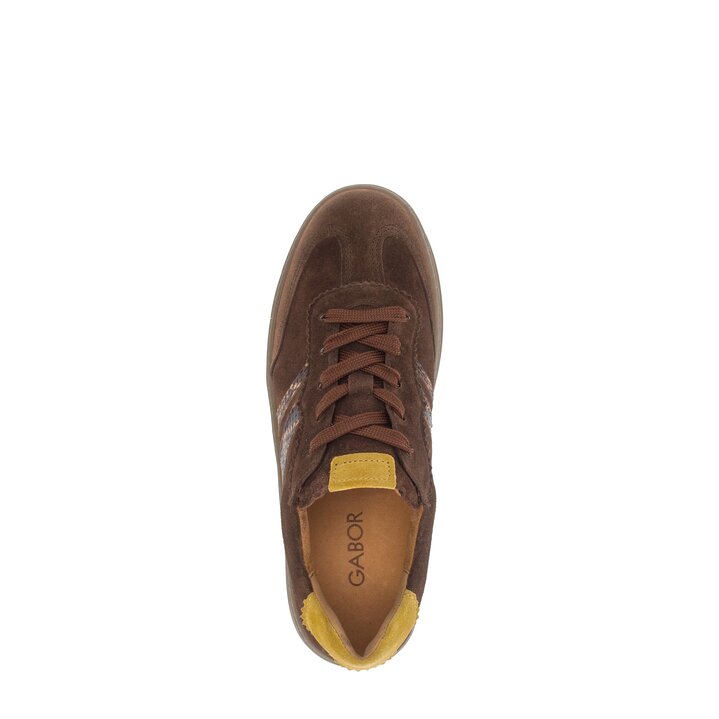 Lage sneaker bruin #5