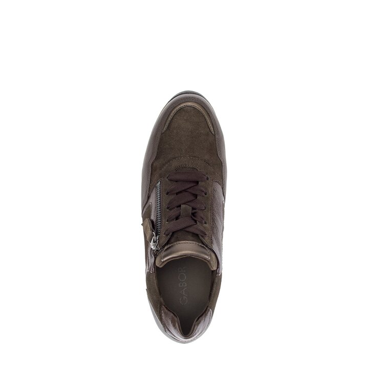 Lage sneaker bruin #5