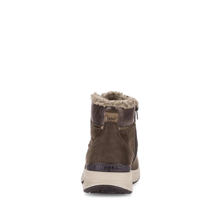 Hoge sneaker bruin #3
