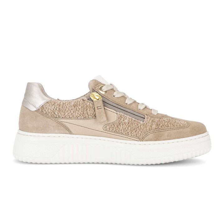 Sneakers basse beige #1