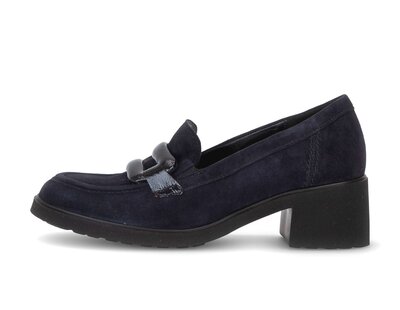 Hochfrontpumps blau