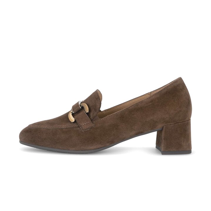 Chaussures emboîtantes à talon marron #0