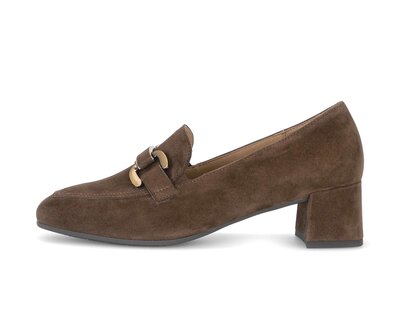 Chaussures emboîtantes à talon marron