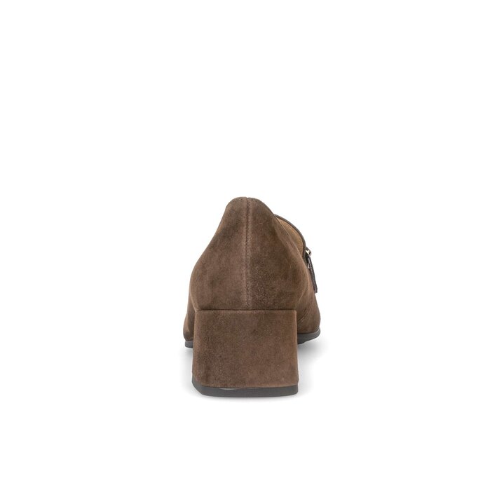 Chaussures emboîtantes à talon marron #3