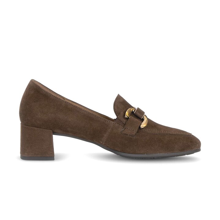 Chaussures emboîtantes à talon marron #1