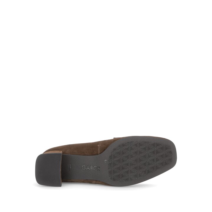 Chaussures emboîtantes à talon marron #4