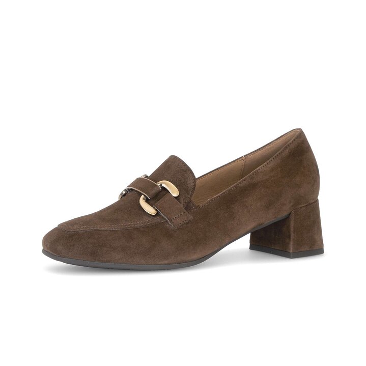 Chaussures emboîtantes à talon marron #2